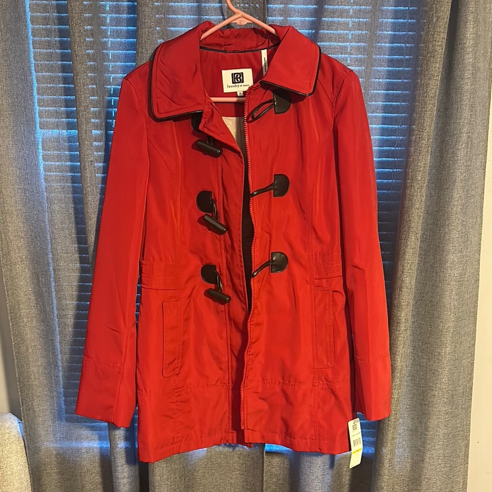 Red Toggle Coat - image 2